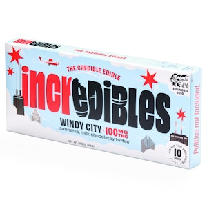 INCREDIBLES - Windy City Chocolate Bar - 100mg
