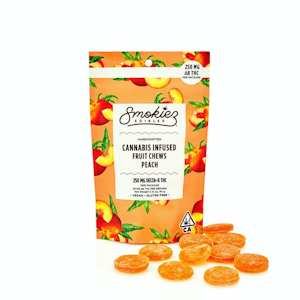Smokiez Edibles - 250mg Delta-8 (D8) Peach Gummies (25mg - 10 pack) - Smokiez