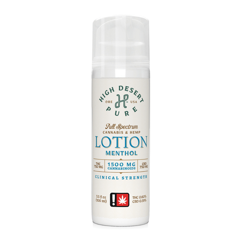 1,561mg 1:1 CBD:THC Clinical Menthol Lotion - High Desert Pure picture