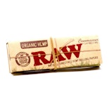 (RH105) Raw Organic Hemp | Connoisseur | 1 1/4 Rolling Paper + Tips