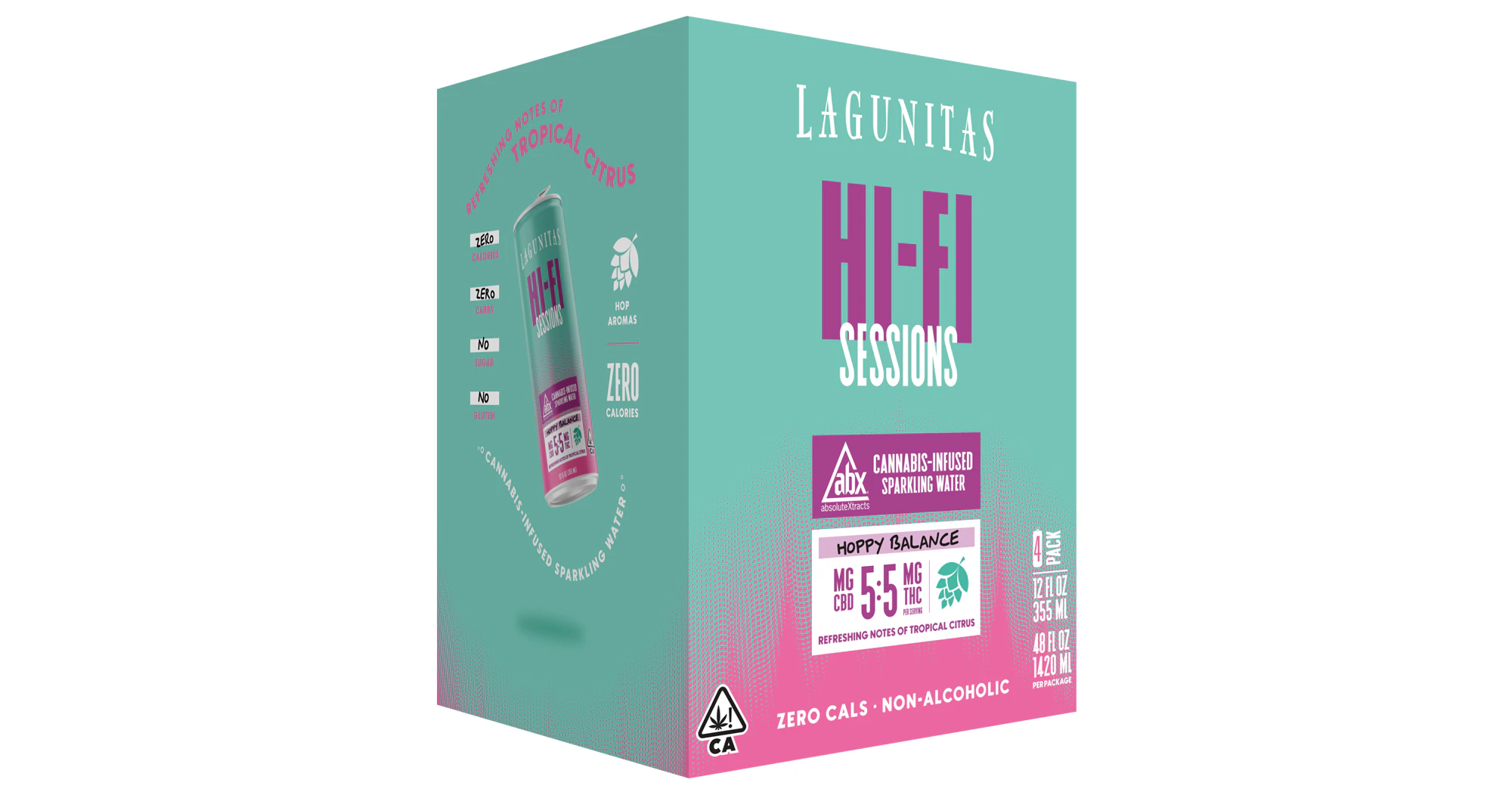 Lagunitas Hi-Fi Hops - Lagunitas - Hifi Sessions Hoppy Balance 5:5 CBD Beverage - 4pk Main Image