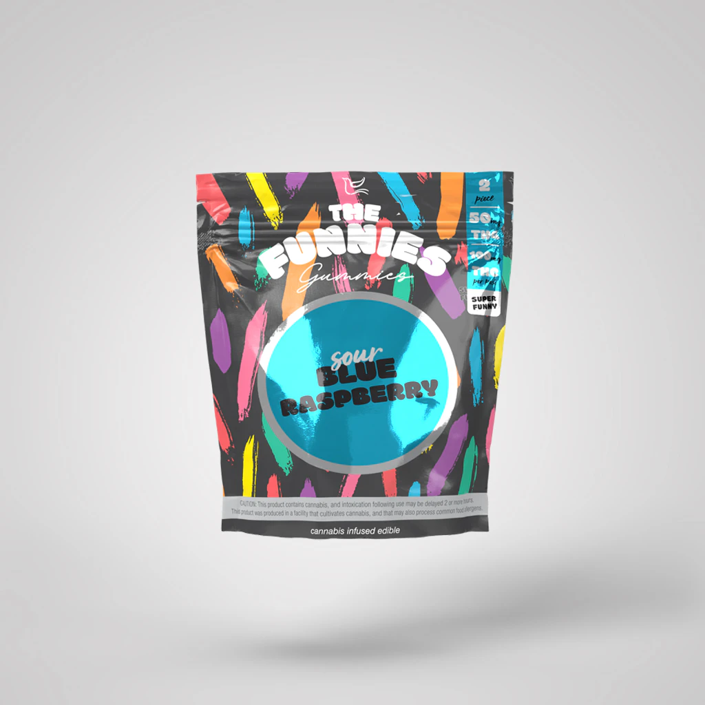 THE FUNNIES GUMMIES - The Funnies Gummies | 2pk | Sour Blue Raspberry | 100mg Main Image