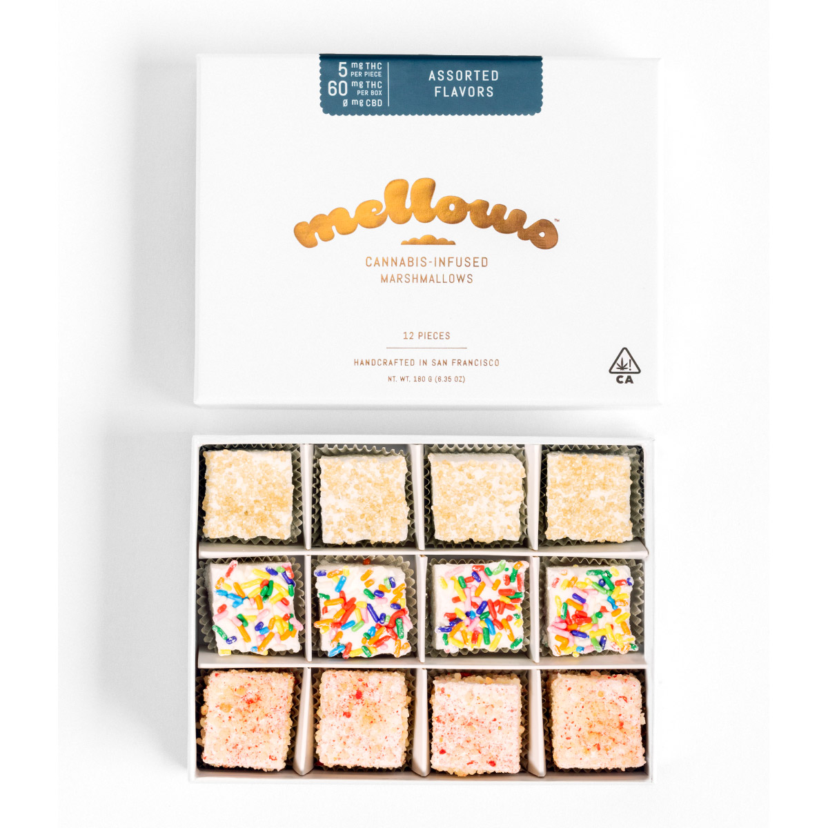 Good Mellows 3枚セット 60mg THC Mellows Assorted Marshmallows ( 12 Piece) - Sac