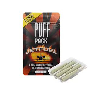 Puff - 2.5g Jet Fuel Pre-Roll Pack (.5g - 5 pack) - PUFF