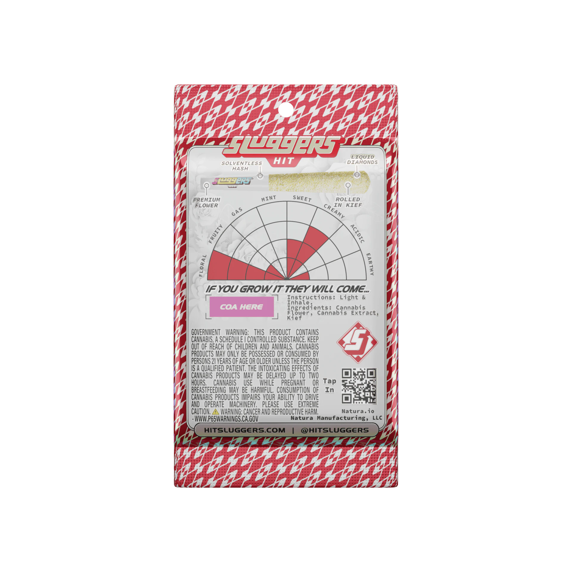 SLUGGERS HIT - Sluggers Infused Preroll 3.5g 5pk Mini Blunts Rose (I) Main Image