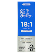 Care By Design - 18:1 - Full Spectrum CBD Drops - Tincture - 30ml