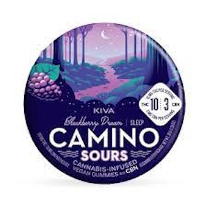 Kiva Confections - Camino Sours Gummies 100mg | CBN Blackberry 