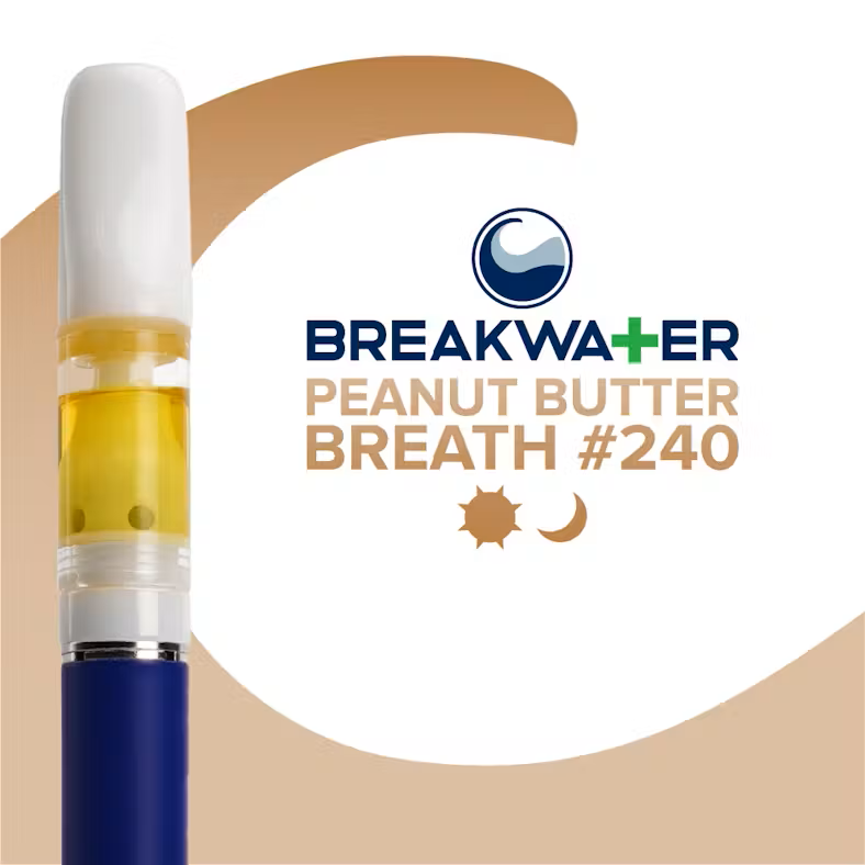 Breakwater - Peanut Butter Breath #240 - 0.5g Live Hash Rosin Cartridge