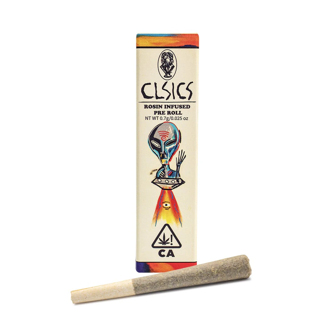 CLSICS - CLSICS Blue Crack Rosin Infused Preroll .7g Main Image