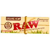 Raw Papers - Organic 1 1/4 Connosseur W Tips  50ct - Accessories