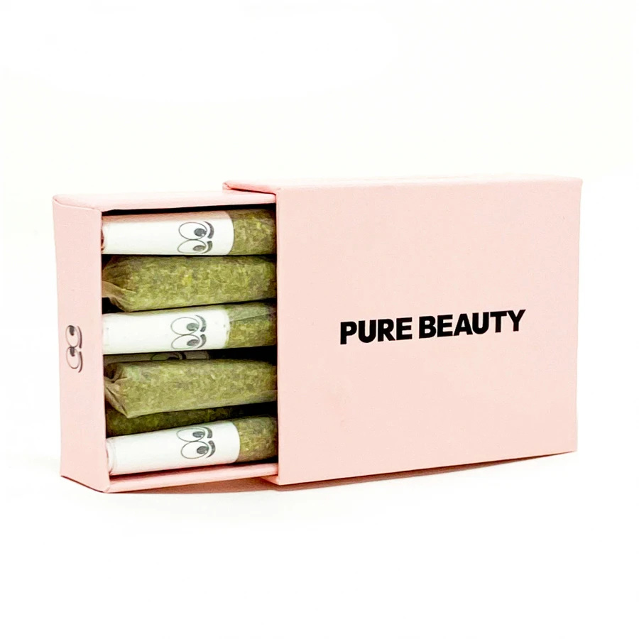 Pure Beauty - Pure Beauty - Pre Roll Pack - Indica - Pink Box - (3.5g total) 10 Pack Main Image