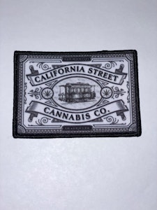 CALIFORNIA STREET CANNABIS CO - CSCC  Black & White Embroidered Patch
