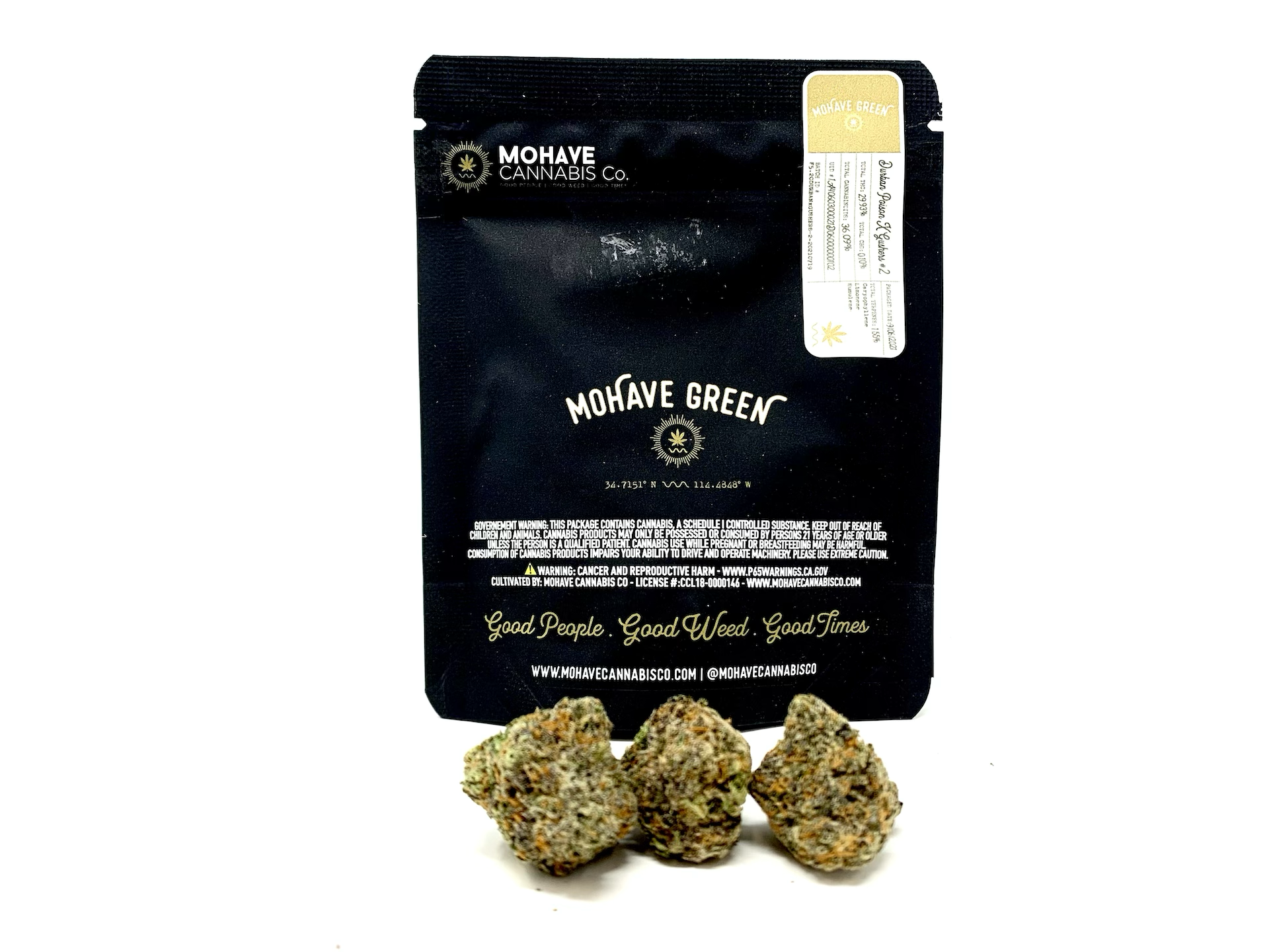 MOHAVE GREEN DURBAN X GUSHERS 3.5g Cannabis Dispensary Near Port