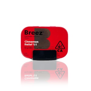 BREEZ - BREEZ - Edible - Cinnamon Relief - 1:1 - Mint Tin - 100MG