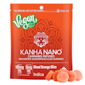 100mg THC Vegan NANO Indica Blood Orange Bliss Gummies (10mg - 10 pack) - Kanha 