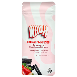 WHOA - Whoa - Bar - Strawberry Cookies & Cream - Chocolate - 100mg - 10pk