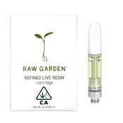 Raw Garden | Frosted Zinn refined live resin cart 1g | 85.34% THC