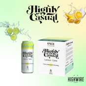 Highly Casual Seltzer Lemon Lime 4 pack (4x5mg)
