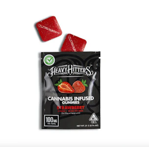 Heavy Hitters - Heavy Hitters - Strawberry Gummies - 100mg 
