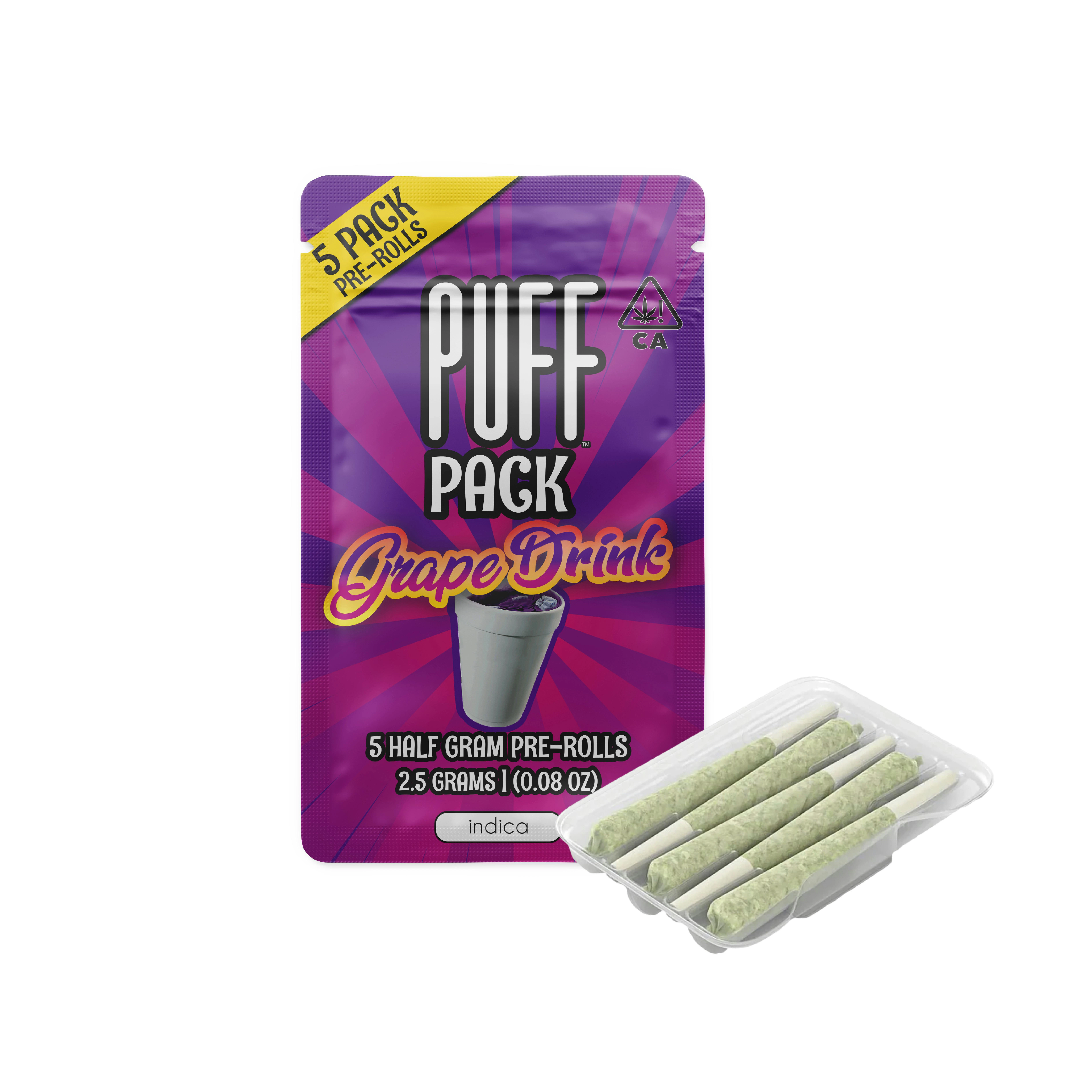 PUFF - Grape Drink - 5pk Pre-rolls (Puff) Main Image