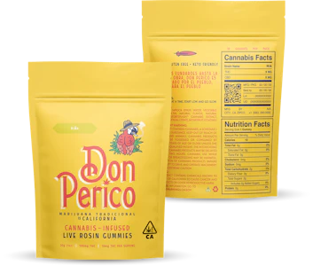 Don Perico - Piña - Live Rosin Gummies - (10 x 10mg) 100mg [Don Perico]