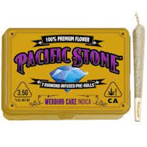 Pacific Stone - *3.5g Wedding Cake Diamond Infused Pre-Roll Pack (.5g - 7 pack) - Pacific Stone