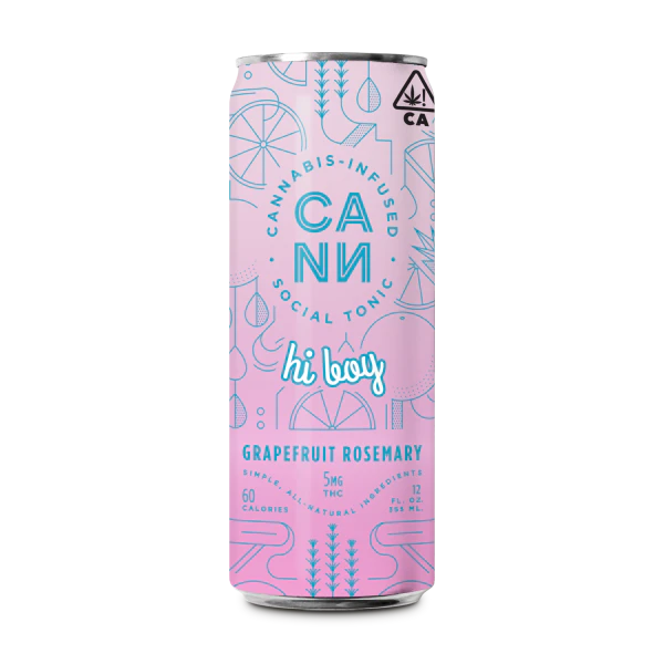 Cann - Hi-Boys 4Pack Grapefruit Rosemary (5mg THC Per Can)  Main Image