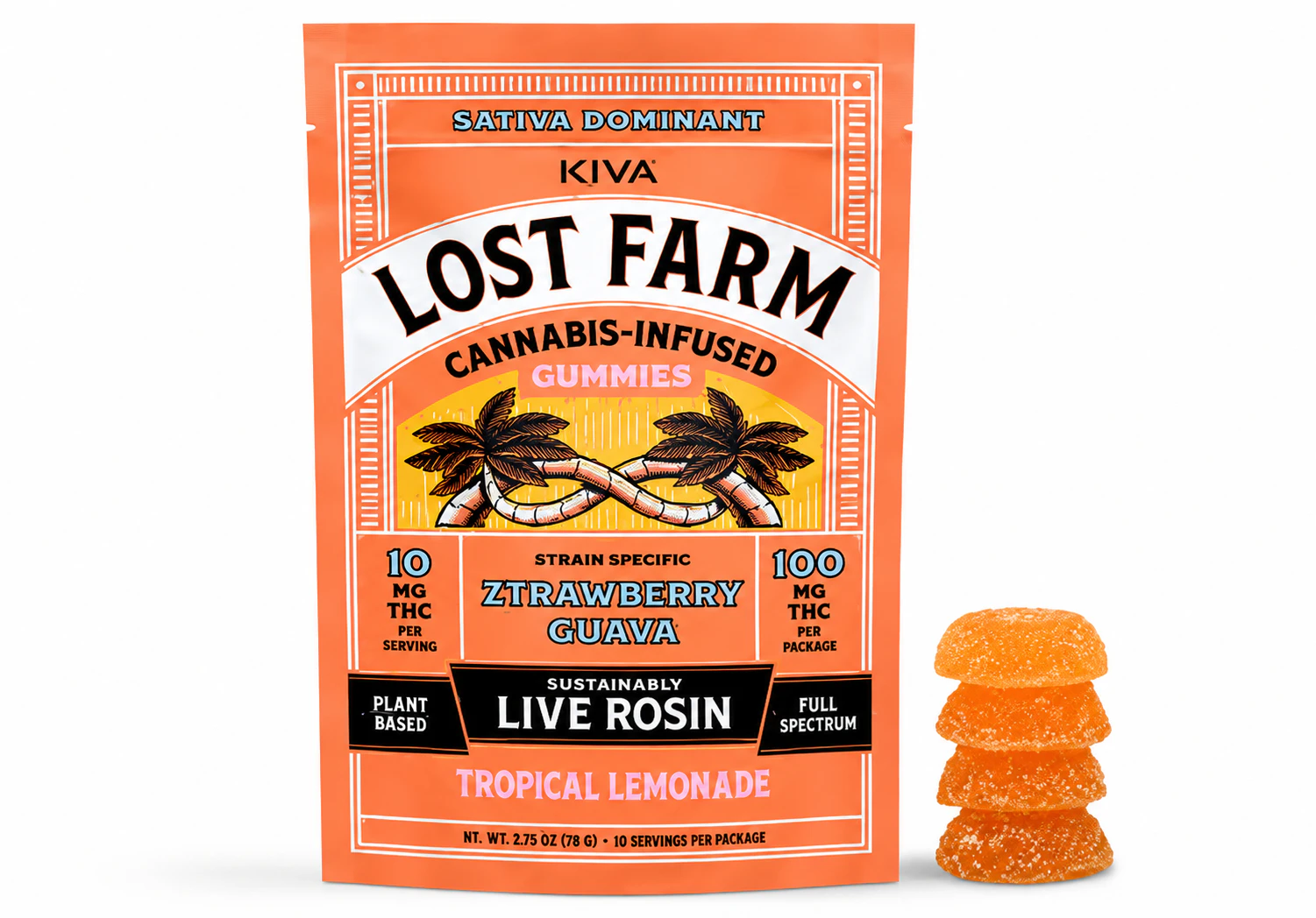 Lost Farms - Lost Farm | Ztrawberry Guava | Tropical Lemonade | 10-pk Main Image