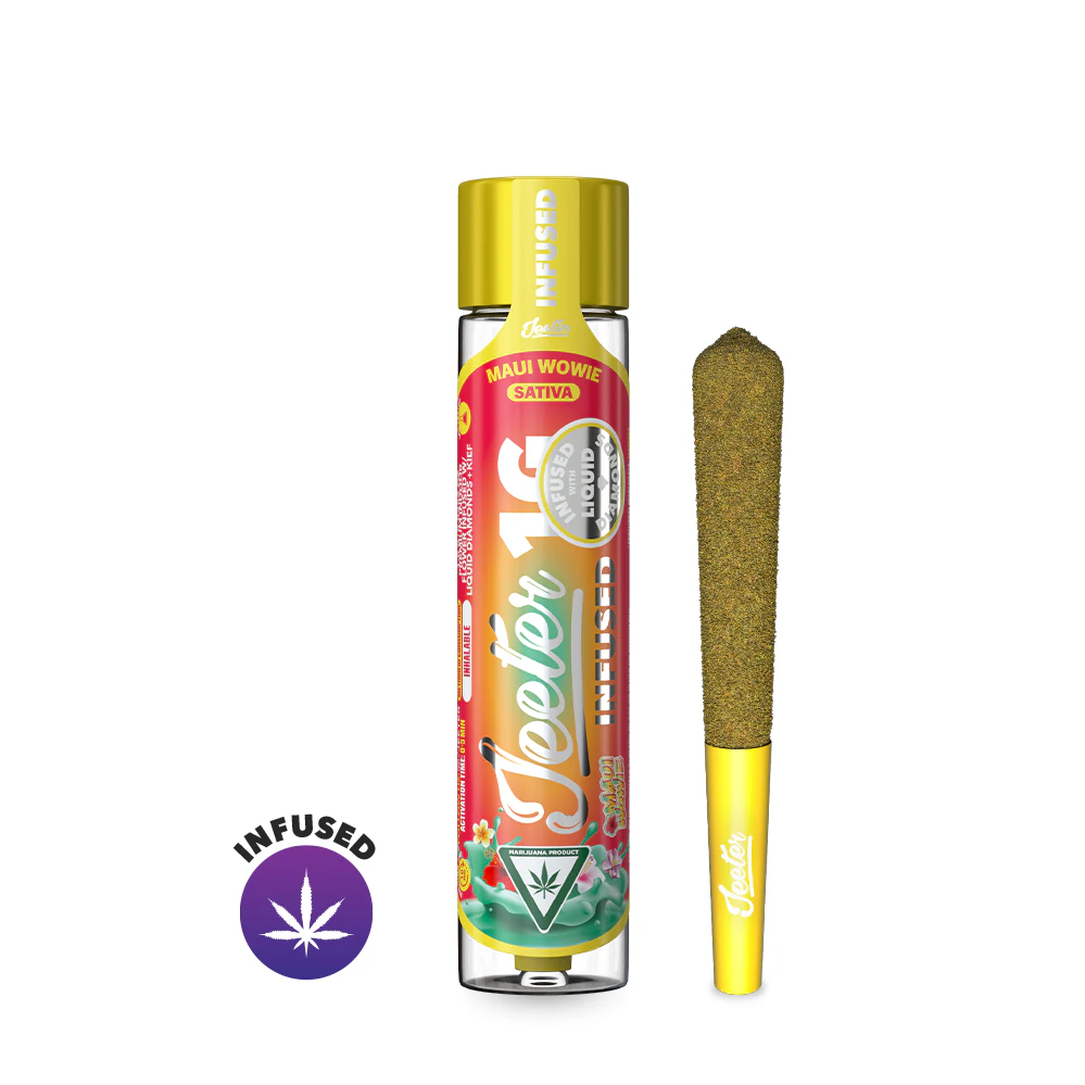 Jeeter - Jeeter-Maui Wowie-infuse liquid diamonds-Infuse Pre Roll-Sativa-Kief-39.69%-1G Main Image