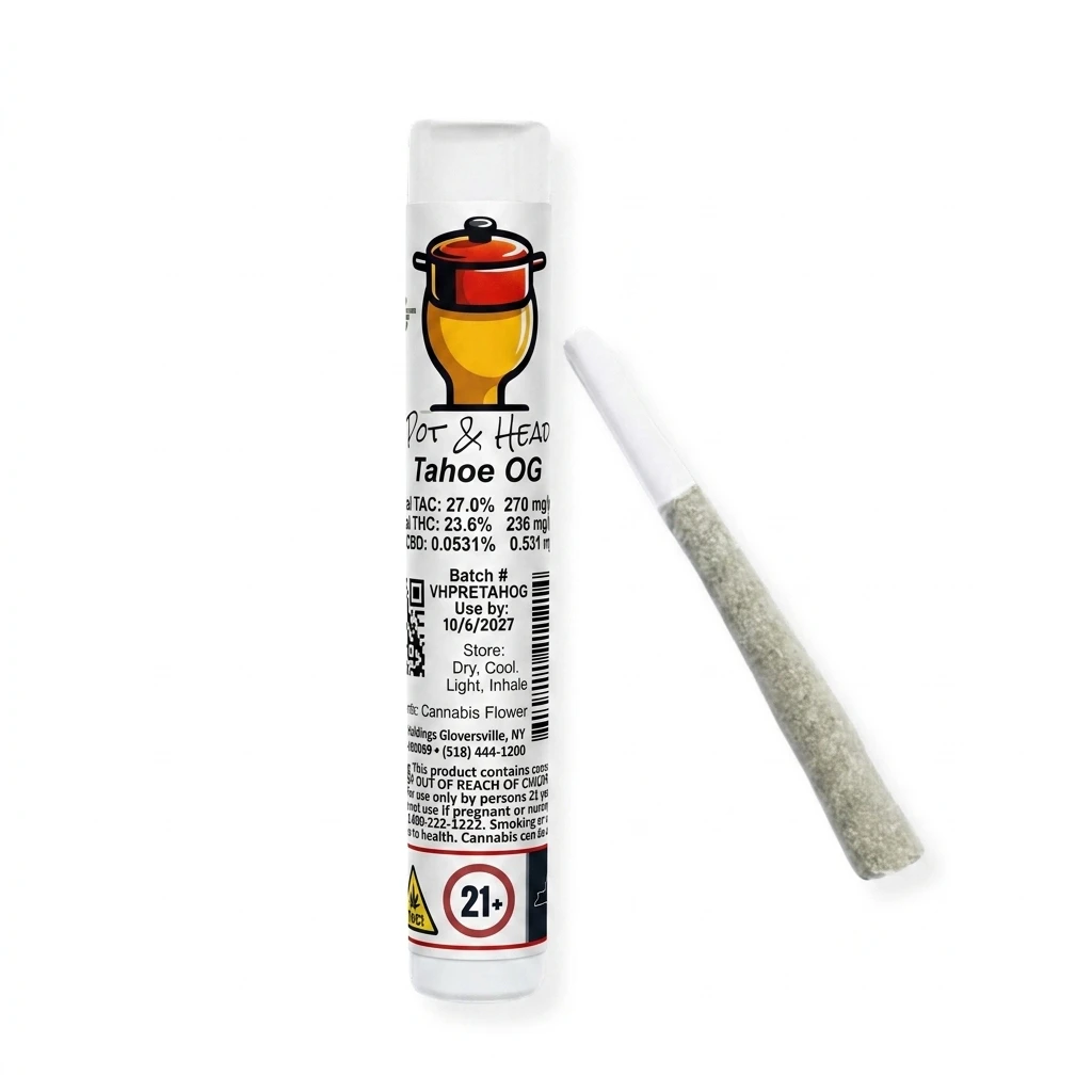 Pot & Head - Pot & Head | Tahoe OG | Preroll | 1g Main Image