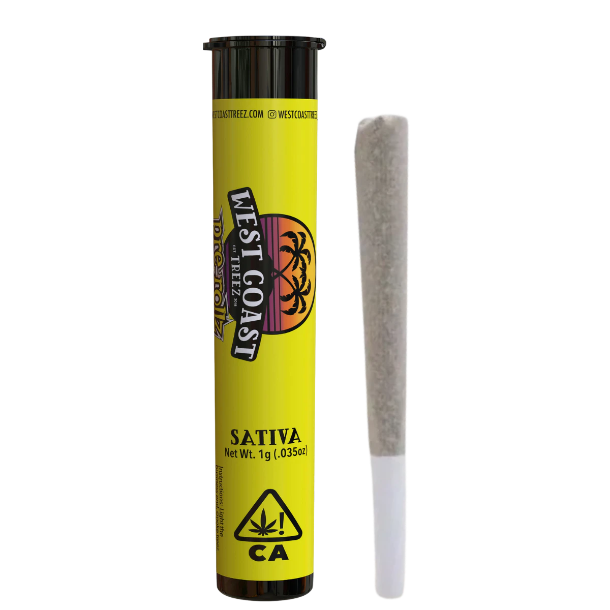West Coast Treez - LA Sunrise (S) | 1g Prerolls | West Coast Treez Main Image