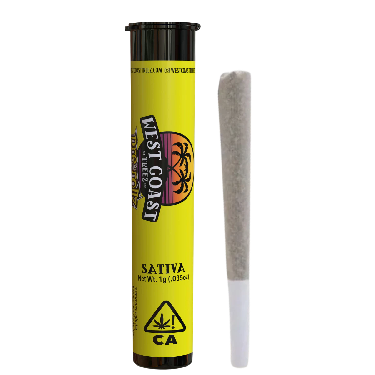 West Coast Treez - Super Silver Haze (S) | 1g Prerolls | West Coast Treez Main Image
