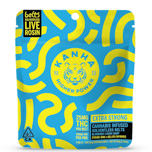 KANHA - Solventless Live Rosin Blueberry Lemon Drop Belts 100mg - Kanha