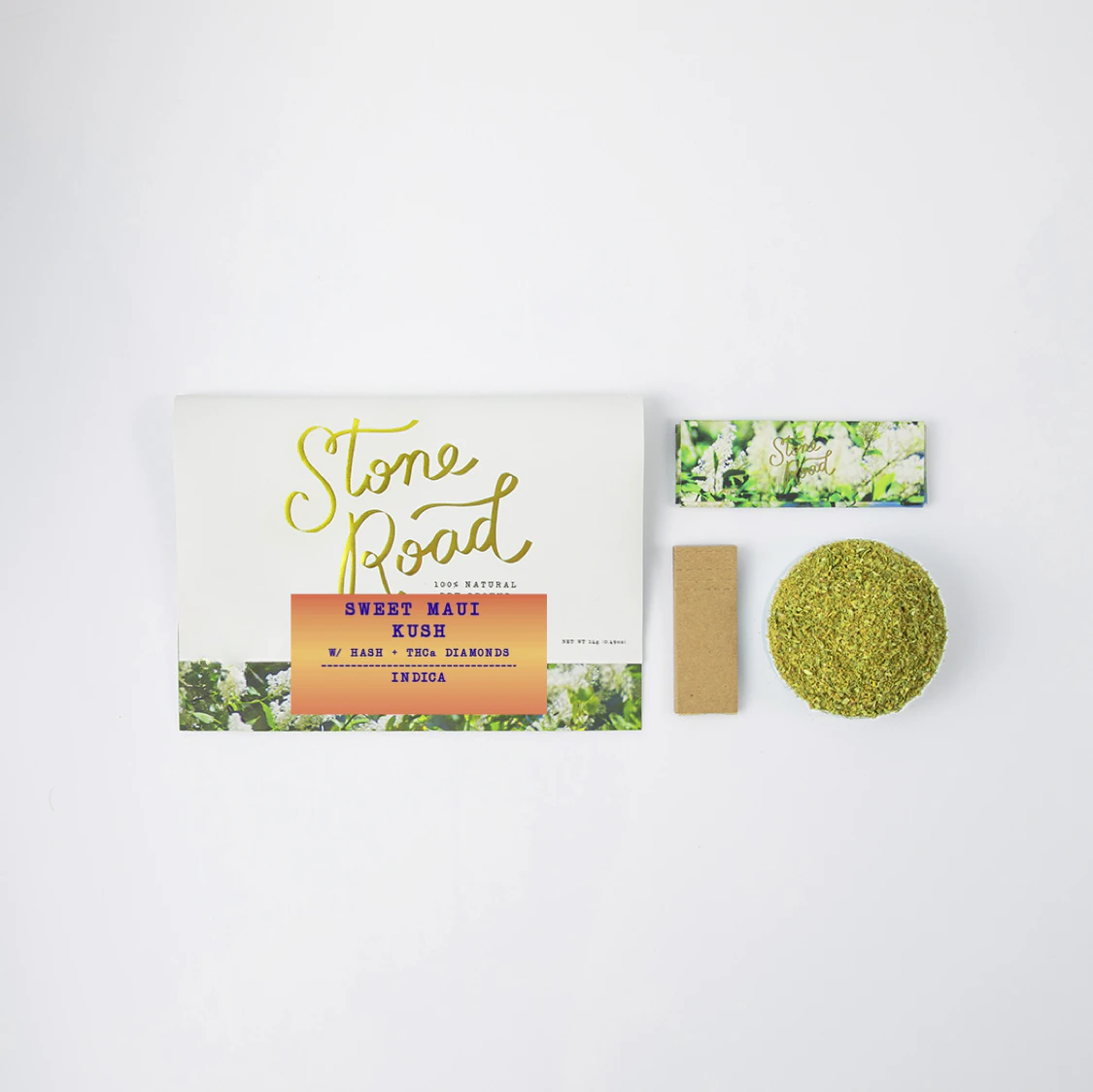 STONE ROAD - Stone Road | Sweet Maui Kush | Hash Thc Diamons Infused | 14g Main Image