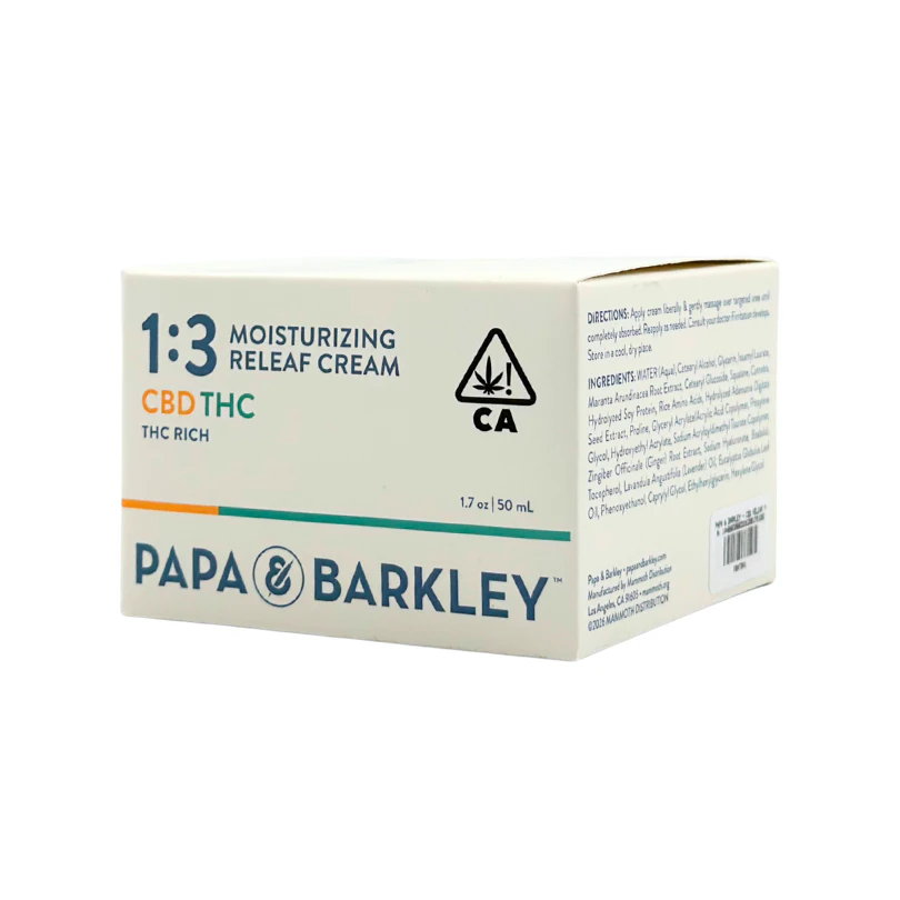 Papa & Barkley - Papa & Barkley - CBD Releaf Moisturizing Cream - 1:3 - Topical - 50ml - 300mg THC / 100mg CBD Main Image
