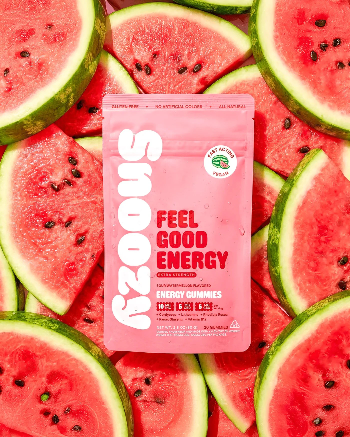 SNOOZY - Snoozy - Feel Good Energy - Gummy - 20 x 5mg Main Image