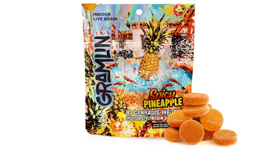 GRAMLIN - Gramlin - Spicy Pineapple Live Rosin Gummies - 100mg