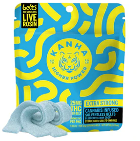 Blueberry Lemon Drop Rosin Belts 100 MG