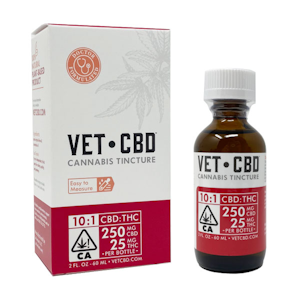 Vet CBD - VET CBD 10:1 Tincture 60ML (250mg CBD/ 25mg THC)