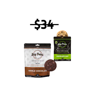 BIG PETE'S TREATS - Big Pete's 10 Pack Cookie BUNDLE | 1x 10pk Double Chocolate + 1x Chocolate Chip 