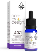 40:1 CBD:THC Full Spectrum Drops - (600mg:15mg) 615mg - 15ml [Care by Design]