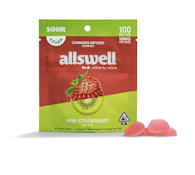 Allswell Gummies Sativa Kiwi Strawberry 100mg