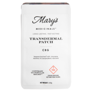 MARY'S MEDICINALS - CBG 20mg Transdermal Patch - Mary's Medicinals