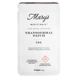 CBG Transdermal Patch 20mg - Mary's Medicinals
