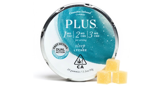 Plus - Plus - Lychee CBN Relief Gummies - 120mg