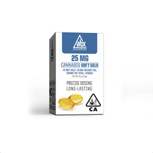 ABX - 25mg Cannabis Soft Gels 10 Capsules 250mg
