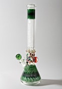 18in Fumed Beaker Top & Bottom - Marbles - AMG