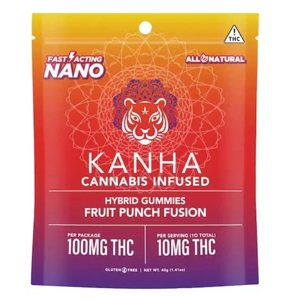 KANHA - KANHA Nano Fruit Punch Fusion 100mg Gummy Main Image