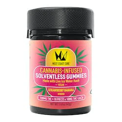 West Coast Cure - West Coast Cure - Strawberry Banana - 10mg Hash Gummies 10pk Main Image