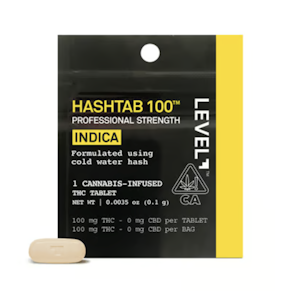 LEVEL - Indica - Hashtab - 1ct - 100mg